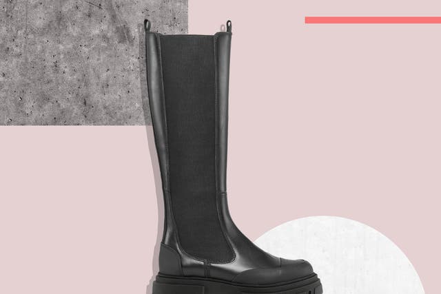 Black knee high boots top asda